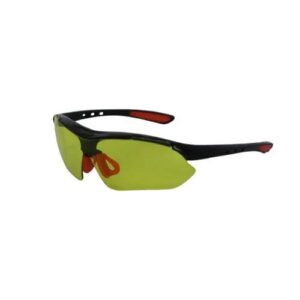 Pinnacle Safety Spectacles Euro Amber Adj Frame Yellow Lens